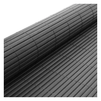 (Dark Grey, x 500cm) PVC Garden Fence Privacy Shield Protective Screen