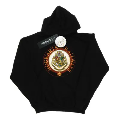 (9-11 Years, Black) Harry Potter Girls Hogwarts Rail Hoodie