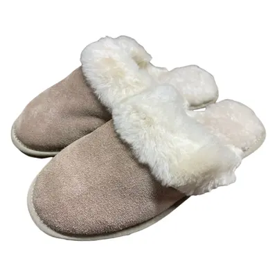 (11) 100% Australian Sheepskin Scuffs Moccasins Slippers Winter Non Slip UGG - Sand