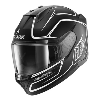 (S) Shark x Troy Lee Designs D-Skwal Full Face Helmet Drone Matt Black / White