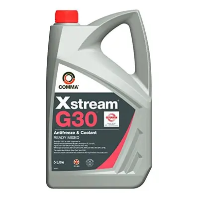 Comma XSM5L Xstream G30 Antifreeze and Coolant Ready Mixed, Liter, Grey