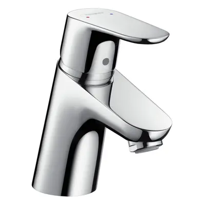 hansgrohe Focus basin mixer tap with push open waste, chrome