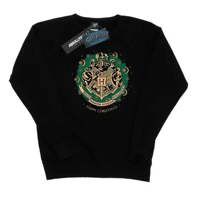 (S, Black) Harry Potter Womens/Ladies Christmas Wreath Sweatshirt