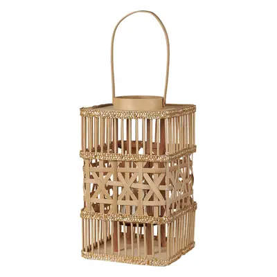 Bamboo Candle Lantern cm Natural LUMBIS