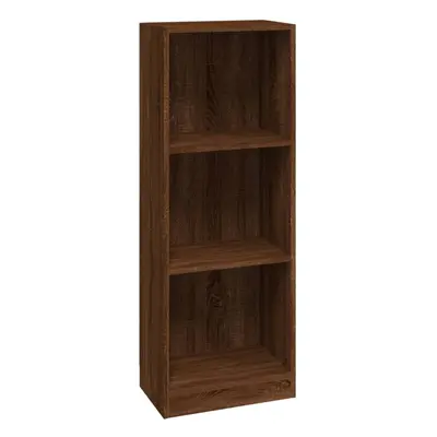 (brown oak, x x cm) vidaXL Bookshelf Standing Shelf Storage Rack Book Cabinet Engineered Wood