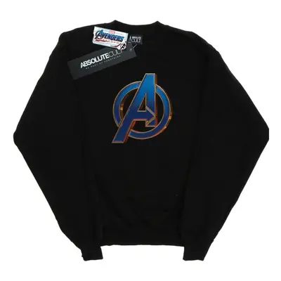 (L, Black) Marvel Mens Avengers Endgame Heroic Logo Sweatshirt