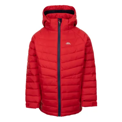 (3-4 Years, Red) Trespass Kids Padded Jacket with Hood Eelow