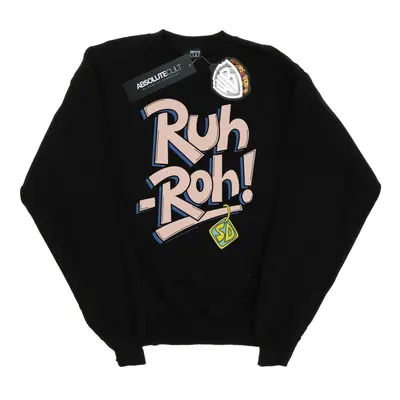 (XL, Black) Scooby Doo Mens Ruh-Roh Dog Tag Sweatshirt