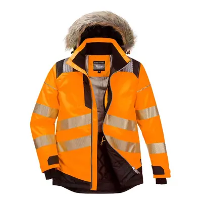 (M, Orange/Black) Portwest Mens PW3 Hi-Vis Safety Jacket