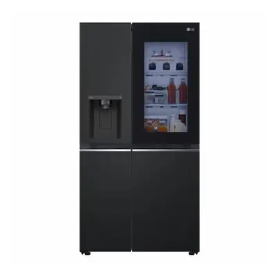 LG InstaView ThinQ GSGV81EPLD WiFi Connected American Fridge Freezer - Black