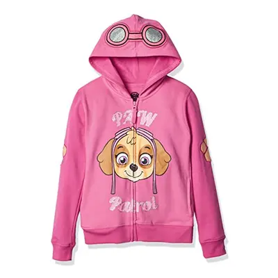 Nickelodeon Paw Patrol Little Girls Skye Toddler Hoodie, Hot Pink/Heather Pink, 4T