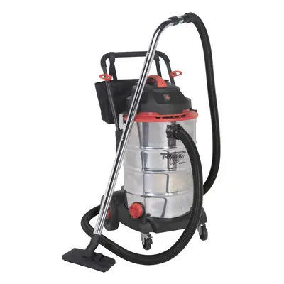 Sealey Vacuum Cleaner Wet & Dry Stainless Steel Drum 60L 2400W/230V PC460