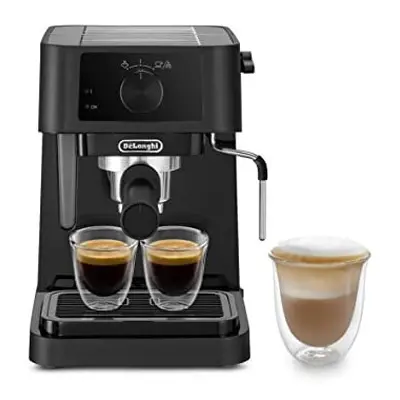 De'Longhi Stilosa EC230.BK, Traditional Barista Pump Espresso Machine, Espresso and Cappuccino, 