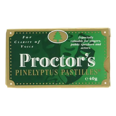 12 X Proctors Proctor's Pinelyptus Pastilles For Clarity of Voice - 40g