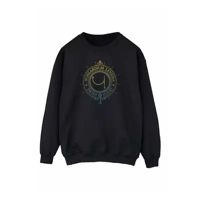 (XXL, Black) Harry Potter Mens Wingardium Leviosa Charm Sweatshirt