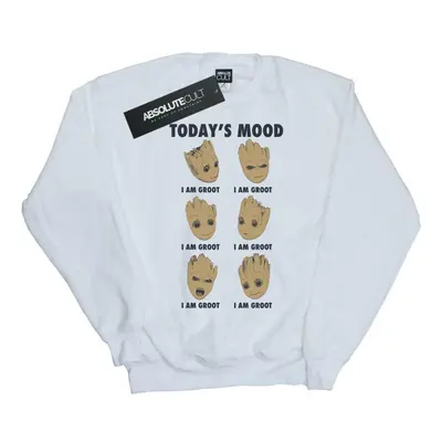 (L, White) Marvel Mens Guardians Of The Galaxy Groot Today's Mood Sweatshirt