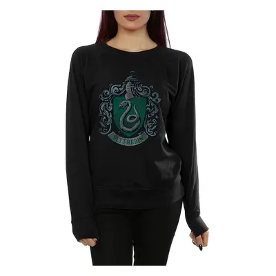 (XL, Black) Harry Potter Womens/Ladies Slytherin Cotton Sweatshirt