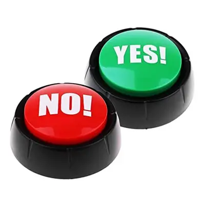 Sound Button Talking Yes No Buzzer Buttons Game Yes No Talking Button for Funny Party Quiz Conte