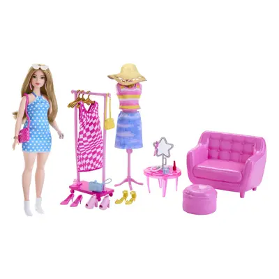 Doll and Fashion Set, Barbie Clothes with Closet Accessories like Rack and Mannequin, Storytelli