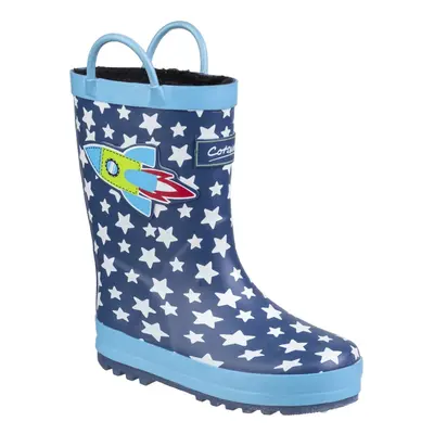 (2.5 UK, Blue Rocket) Cotswold Childrens/Kids Sprinkle Wellington Boots