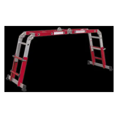 Aluminium Multipurpose Ladder EN Adjustable Height