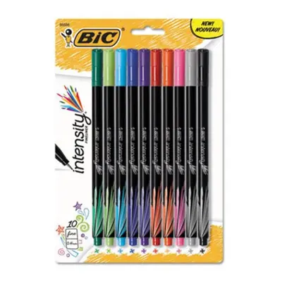 Bic Corporation Intensity Marker Pen, Assorted Ink, Per Pack