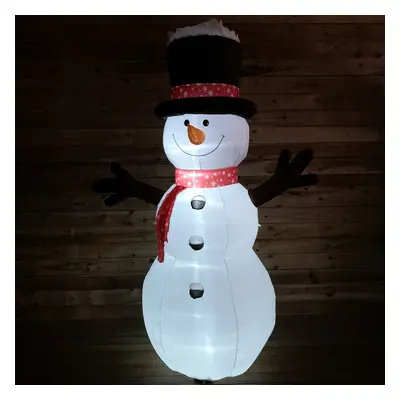 Outdoor Christmas Decoration Snowman 8ft Giant Inflatable LED Lights