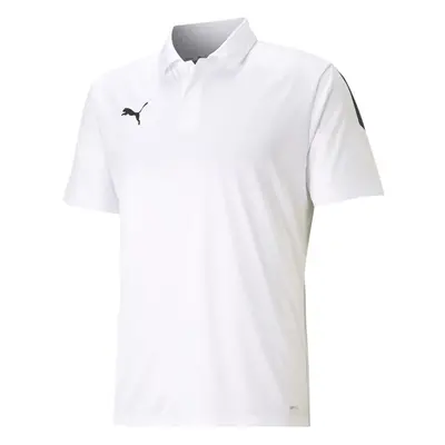 PUMA mens Teamliga Sideline Polo Shirt White/Black Medium US