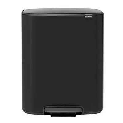 Brabantia Pedal Bin, Steel, Matt Black, Large (60L)