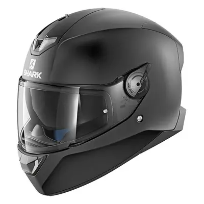 (XL) Shark Skwal White LED Blank Full Face Helmet Matt Black