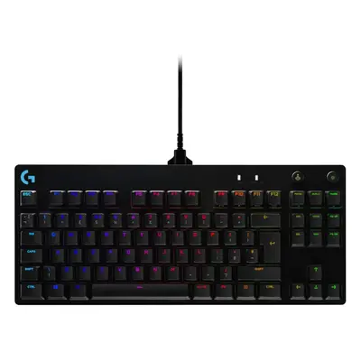 Logitech G PRO TKL Mechanical Gaming Keyboard, GX Blue Clicky Key Switches, LIGHTSYNC RGB, Porta