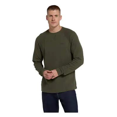 (L, Khaki Green) Animal Mens Jude Waffle Long-Sleeved T-Shirt