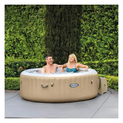 Intex X 28-inch Purespa Bubble Massage Hot Tub - person