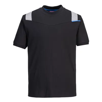 (Black, XXXL) Portwest WX3 Flame Resistant T-Shirt