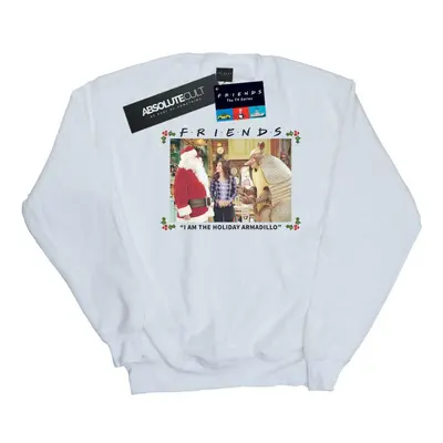 (L, White) Friends Womens/Ladies I Am The Holiday Armadillo Sweatshirt