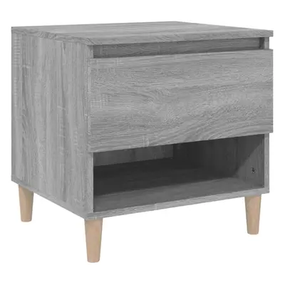 (grey sonoma, pcs) vidaXL 1/2x Bedside Table Engineered Wood Bed Cabinet End Table Multi Colours