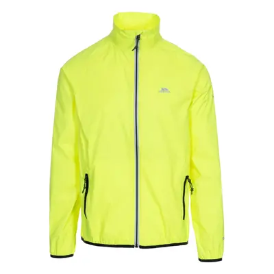 (S, Hi Visibility Yellow) Trespass Mens Waterproof Jacket With Hood Retract