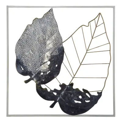 Wall Decor Leaf RHENIUM Metal Multicolour cm