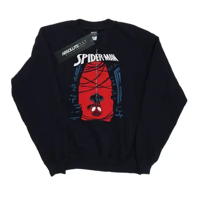 (XL, Black) Marvel Womens/Ladies Spider-Man Hanging Sketch Sweatshirt