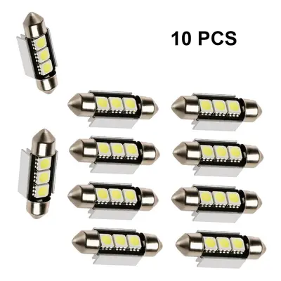 10 LED Festoon bulb Canbus 36mm SMD 12V C5W dome Error Free