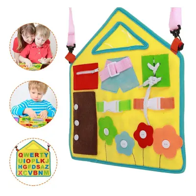 Baby Early Education Apron Preschool Education Felt Board Toy Training Child Finger Flexibility 