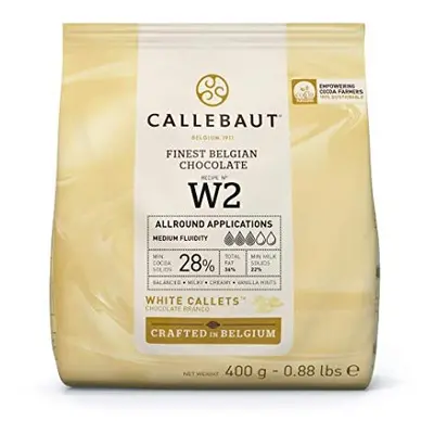 Callebaut NÃ W2 - Finest 28% Belgian White Chocolate Couverture (Callets) 400g