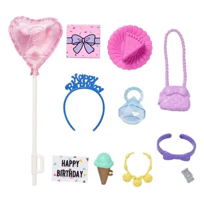 Barbie Storytelling Birthday Party Accessories Fashion Pack Playset ~ GHX36