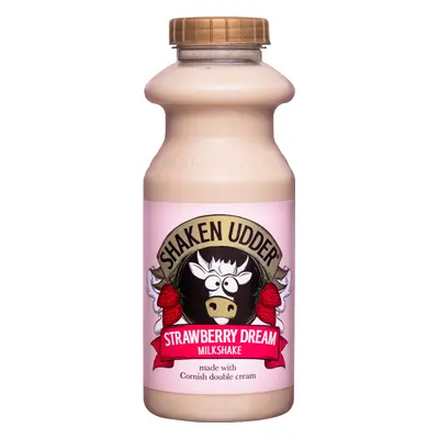 SHAKEN UDDER Strawberry Dream Milkshake - Bottle 330ml (Pack of 10)