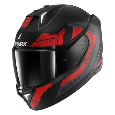 (L) Shark Skwal i3 Full Face Helmet Rhad Matt Black / Chrome / Red