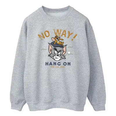 (4XL, Sports Grey) Tom And Jerry Mens Hang On Golf Sweatshirt