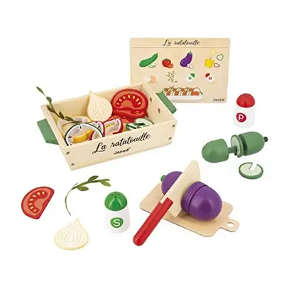 - Ratatouille Set - Kitchen Accessories - Includes the Recipe + Utensil + Vegetables - Pretend P