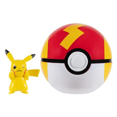 Clip âN' Go Pikachu and Fast Ball - Includes 2-Inch Battle Figure and Fast Ball Accessory