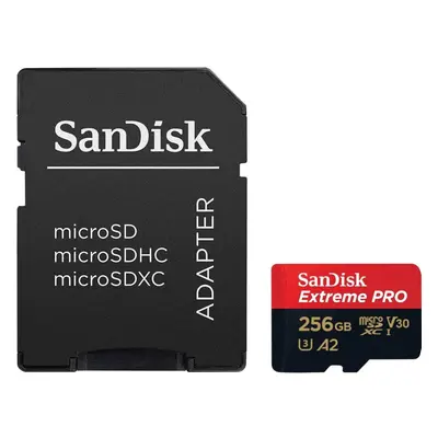 Sandisk 256GB Extreme Pro microSDXC memory card Class