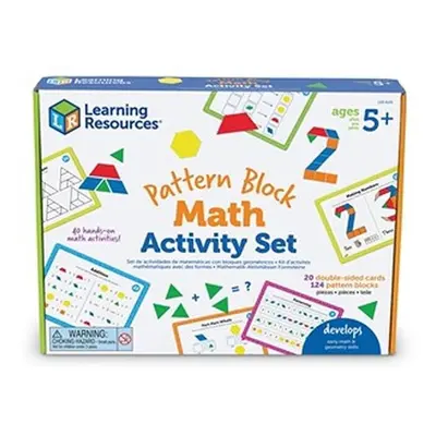 Learning Resources LRNLER6135 Pattern Block Math Activity Set, Multi Color